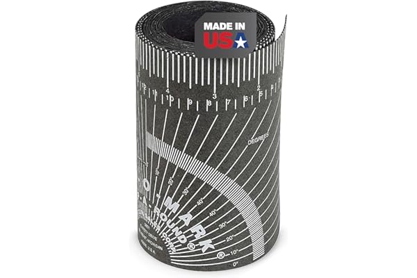Jackson Safety 14753 Règle Curv-O-Mark Wrap-A-Round, Grande, Noire, Diamètre du tuyau: 3" to 10"