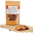 Bites of Bliss Nutty Almond Khapli Cookies | Nutty Biscuit | Vegan | No Added Preservatives | Nuts, Cinnamon & Jaggery | Healthy Snack Substitute | Pack of 10 Pcs