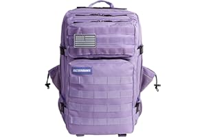 ELITRAINX Mochila 45L Táctica Repelente al Agua para Zona de Parches, Cabina Avión, Gimnasio, Compartimento para Ordenador, Oxford 1000D by ELITEX TRAINING