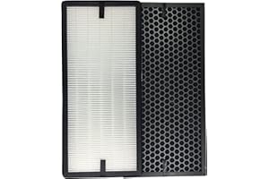 Set di filtri Comedes per i purificatori d'aria Rowenta PU4010, PU4015, PU4020 e PU4025, utilizzabile al posto dei filtri Rowenta/Tefal XD6070F, XD6074F0 e XD6060, XD6060F0 & XD6065