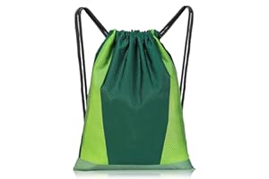 Coolon Drawstring Bags, Drawstring Gym Bags, PE Bags Drawstring Waterproof Backpack Trainer Bags for Women Men Children Travel Swimming Beach School Kids Boys Girls