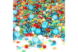 MYSPRINKLES WIR STREUSELN LIEBE Sprinkletti colorati Magia 90 g | perfetti per decorare torte e biscotti per Natale, compleanno, cupcake, muffin