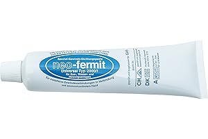 Cornat Neo-Fermit T381100 Pasta para juntas, sin productos tóxicos, para roscas y conexiones metálicas en gas, agua y calefacción, para uso con lino, 150 g, 1 pieza