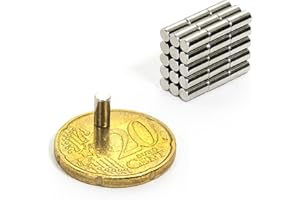 OBLIQUE UNIQUE Oblique-Unique 10 Mini Magnete, ultrastark – 3 X 6 mm – al neodimio – Das Original