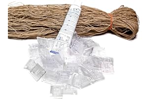 Bird-Tech TM Filet Balcon pour Les Chats et Les Oiseaux Couleur Pierre + 100 Crochets Fixations + 2 Silicone Transparent 80ml. (5X5 MTS)