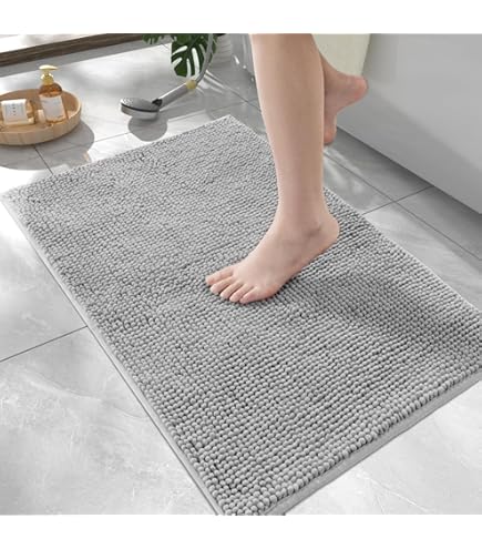 Antislip Hoek Douche Mat Anti Slip Kwadrant Bad Mat voor Gebogen Douches Rubber Mat voor Binnenhoek Grijs 80x65cm Blauwe Kleur