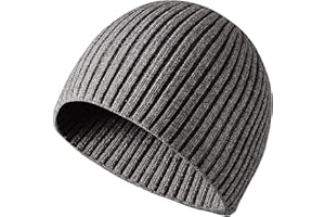 JAOAJ Męska damska czapka z dzianiny Thermo Long Slouch Beanie, czapka zimowa, czapka wełniana, Cuffed Plain Hat Merino czapka wełniana