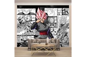 Msrahves papier peint autocollant Manga intrigue anime dessin animé guerrier personnage Stickers Muraux Autocollant Mural Chambre Salon Bureau Décoration Murale Décoration murale trompe l'œil Chambre
