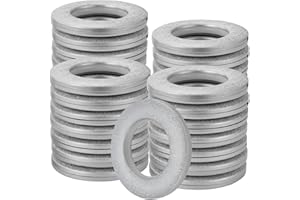 Coolty 32pcs Anelli per Tende Plastica Antirumore Anello Occhiello Tende Occhielli per Tende 40mm Anelli per Camera da Letto Soggiorno Tenda (Argento Smerigliato)