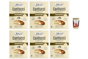 ‎ITALIAN GOURMET E.R. Falcone Cantucci alla Mandorla, Mandelgebäck aus Italien, Keks mit Mandeln, insgesamt Gebäckstücke, 6x 200g + Italian Gourmet polpa 400g