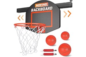 DX DA XIN Mini Panier de Basket-Ball pour Enfants, Panneau de Basket-Ball Mobile Cadeau pour garçons Jeu de Balle d'intérieur Jouets de Sport pour Chambre Cadeaux pour Enfants de 3 4 5 6 7 8 9+ Ans