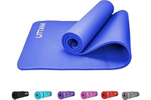 ZANGCO Yoga Mat - Multi-Purpose Extra Thick NBR Foam Exercise Mats, Suitable for Stretching, Pilates, Resistance Workout & Therapy, Home & Gym Equipment Accessory for Men Women Kids- 183X60CM