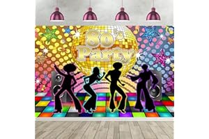 HNMDMYI 2.1x1.5m Foto Hintergrund Disco Zurück zu 80s Tanz Party Fotografie Hintergrund Retro Disco Ball Let's Glow Crazy Neon Tanz Nacht Erwachsene Geburtstag Disco Thema Party Dekorationen