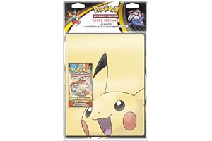 Asmodee - Ultra Pro - Pokémon - Méga-Evolution (ME01) - Pack Portfolio + Booster (Modèle Aléatoire), Jeux de Société, Cartes à Collectionner, Version Française