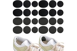 MEGAVOW Parches Zapatillas Deportivas, 24 Piezas Taloneras Autoadhesivas para Zapatillas Agujero en Reparacion de Calzado, Parches de Reparación de Zapatos Reparar Almohadilla Talón