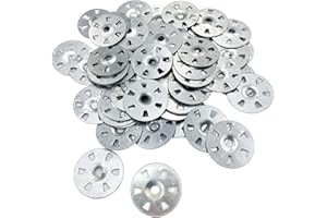 ESINO 100 Pieces Tile Backer Board Washers, 35mm Diameter Alloy Steel Fixing Washers for Insulation Thermoboard Backer Boards