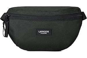 LARKSON Bum Bag Women & Men Green - Finn - Bumbag for Outdoor Travel City - Fashion Waist Packs Festivals - Fanny Pack - Water-Repellent