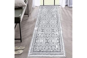 Enyhom Bieżnik dywanowy do przedpokoju, super miękki dywan w stylu boho, bardzo długi, antypoślizgowy, chodnik na schody, można prać w pralce, kuchni, do salonu, przedpokoju, pralni (60 x 180 cm,