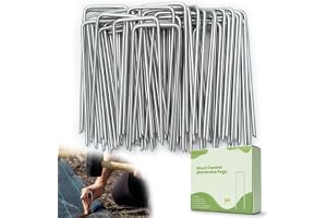 Velway 100 markankare antirost galvaniserade jordspikar pinnar 100 x 38 mm | Stabil U-formad markankare för ogrästyg, trädgårdsfleece, ogräsfilm, konstgräs, nät, markpresenning