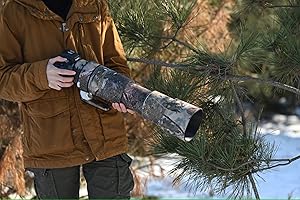ROLANPRO Housse de protection étanche pour objectif Canon RF 200-800 mm F6.3-9 USM Housse de protection contre la pluie pour Canon RF 200 800 - #34 Camouflage jungle étanche