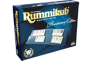 RUMMIKUB - Anniversary Edition 45-årig utgåva - Lyxbrädspel för barn och vuxna från 7 år - sällskapsspel för 2 till 4 spelare - inkluderar 106 stenar - 20/40 min