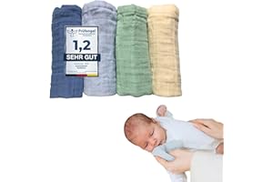 ‎FURORA BABY furora BABY Mulltücher Baby 25x25 cm klein | super Soft Musselin, Bio-Baumwolle, Oeko-TEX 100: schadstofffrei | Musselintücher Baby Spucktücher Mullwindeln, Waschlappen Neugeborene