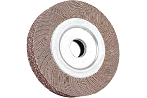 LNCBOC Roue Abrasifs à Lamelle, Roue de Ponçage à Lamelles à Clapet Non Montée en oxyde d’Aluminium pour Meuleuse d’établi, 180 Grain