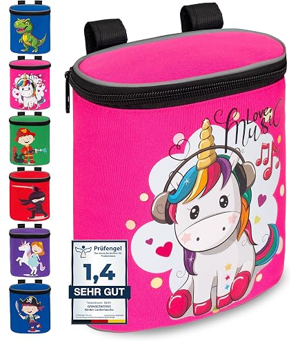 BAMBINIWELT Kinder Lenkertasche – Fahrradtasche für Kinder, Laufradtasche & Lenkerkorb mit Schultergurt – kompatibel mit Puky, Woom & Roller – wasserabweisend & robust, Farbe: Modell 11 Sport & Freizeit