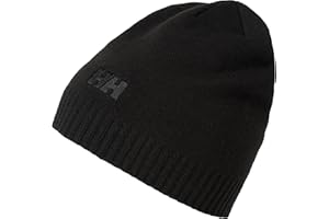 HELLY HANSEN Helly-Hansen Uniseks Logo Beanie Czapka, Czarny