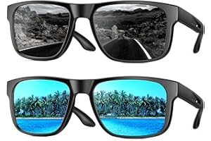 YOZISS Polarisiert Sonnenbrillen für Herren Damen,UV400 Schutz Sonnenbrillen Verspiegelt Ultraleicht Sportbrillen für Autofahren,Bootfahren,Angeln,Golf