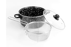 Urbn-chef Friteuse Différentes couleurs Marbre noir.