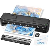 MAXDONE A3, 5-in-1 and Hot and Cold Laminator with NTC Control | and 10 Sleeves and Paper Cutter and Corner Rounder, Anti-Jam