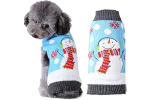 HRTTSY Weihnachten Hundepullover, Winter Warmer Hund Katze Pullover Kleidung Haustier Mantel Kostüm Welpenpullover Pullover Bekleidung für kleine mittelgroße Hunde Großer Hund Haustierpullover