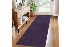 LzreXnvoFxg Hallway Runner Carpet Kitchen Rug Non Slip Washable Area Rugs for Hallways 40 x 70 cm Purple