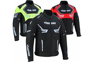 PROFIRST Motorbike Men’s Riding Jacket Motorcycle Jacket for Men Waterproof Protective Biker Jacket CE Armored Protection