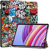 Vakarey For Xiaomi Redmi Pad Pro Case, Ultrathin Case for Poco Pad/Redmi Pad Pro 12.1 Inch, Graffiti