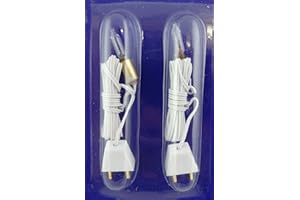 MELODY JANE DOLLS HOUSES Melody Jane Iluminación Casa Muñecas Repuesto 2 Vela Llama Soporte Bombilla Cable y Enchufe