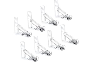 CZ Store Tablecloth Clips |8-Pack|✮✮LIFETIME GUARANTEED✮✮ - Transparent Dining Table Fabric Holders, Clear Spring Skirt Clamps - Accessories for Picnic Outings, Garden Buffets, Outdoor Parties