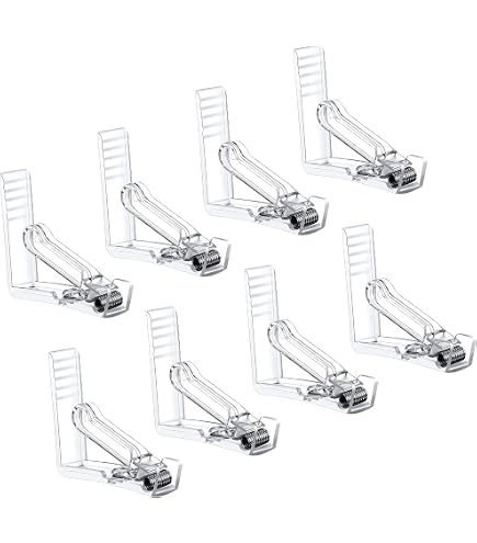 Pack De 20 Pinzas Transparentes Para Mantel De Mesa - Plástico Con Resorte De Acero