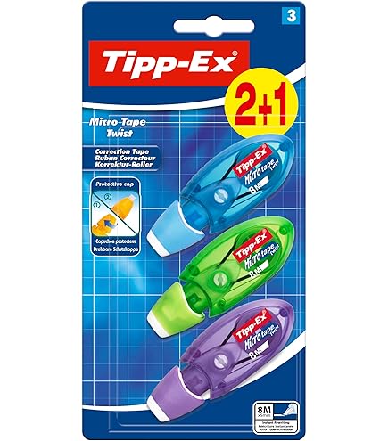 Pritt Lot De 5 Rollers De Refill Flex Midway, Faciles à Remplir, Pointe Flexible Rétractable, Fonction Push & Traction Pour Application Recto-verso, Largeur 4,2 Mm, Longueur 12 M, 9 H, PRR4H