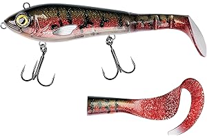Abu Garcia Svartzonker McHybrid Hybrid Fishing Lure – Soft and Hard Hybrid Design for Freshwater and Saltwater Pike, Perch, & Trout Fishing, Eco-Friendly Materials Hand Painted, 16.5cm & 20cm Colours