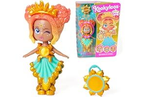 KOOKYLOOS Golden Gala SUNNY – Kolekcjonerska laleczka Sunny z serii Golden Gala. Zawiera laleczkę Kookyloos Lily, 1 torebkę, modny strój, buty oraz akcesorium, 1 laleczka, 3 różne minki!