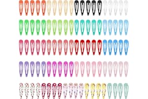 Lectorias 100 Piezas Pinzas de Pelo Niña Metal, Horquillas para Pelo Niña Pequeñas Multicolor, Clips de Pelo a Presión Antideslizantes 5cm, Cabelo Accesorios Ideal para Cabello para Niñas Mujer