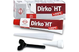 Tätningsmedel Dirko HT, -60 till +315°C, röd - 70ml