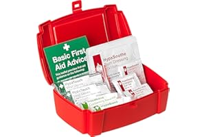 Safety First Aid Group Evolution Plus HypaSoothe Emergency Burns First Aid Kit, Small with Burns Gels and Dressings - for Home, Workplace, Workshop, Catering environments