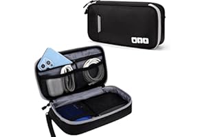 TINGJS Kabeltaschen Wasserdicht Elektronische Organizer Tasche für Handy Ladekabel Powerbank USB Sticks 23,5 x 12,5 x 4 cm