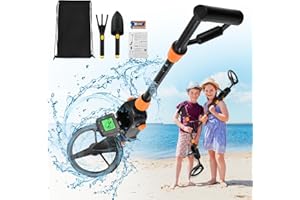 SenDeluz Metal Detector, Kids Metal Detector with LCD and SOUND Indication, Adjustable High Sensitivity Lightweight Kids Metal Detector with Waterproof Search Coil, Beginners Metal Detector