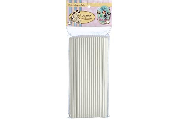 Bestron Bâtonnets en Papier pour Cakepops, Sweet Dreams, 1x100 pièces