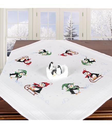 VERVACO Stickdecke Frühling Blumen – 80x80 Cm, Kreuzstich-Set Mit Allem Zubehör