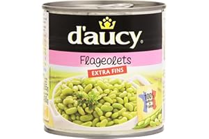 d'aucy Flageolets Extra Fins 400 g - Lot de 6